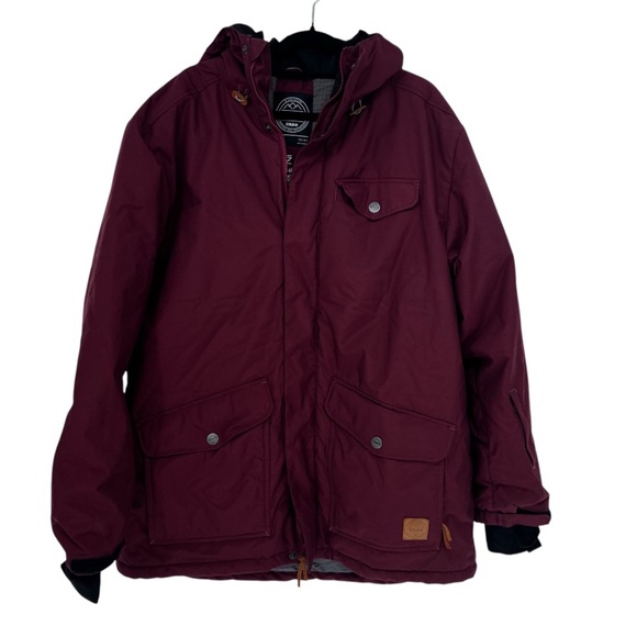 Thirtytwo Mirada Snowboard Insulated Maroon Jacket Size XL